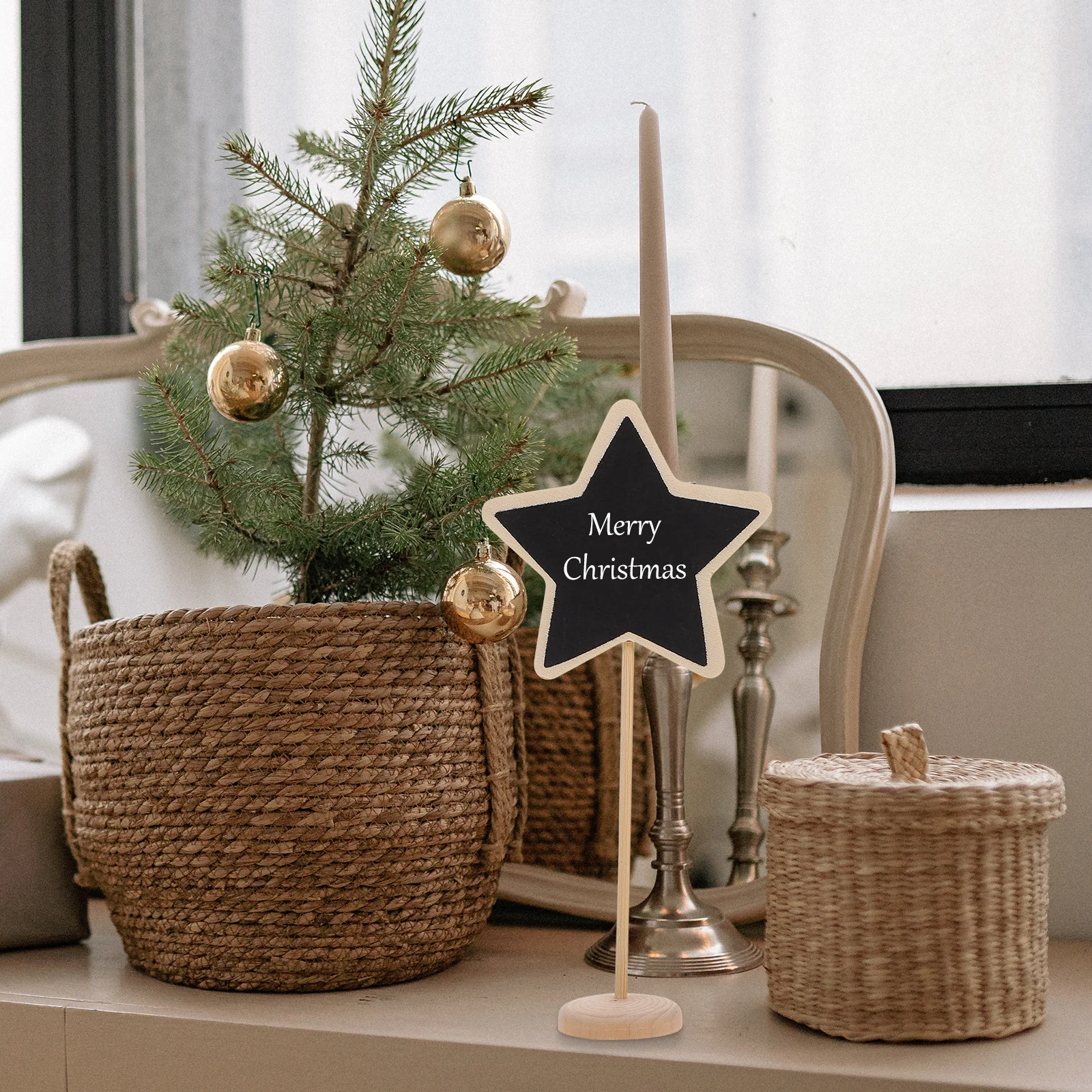 10pcs Small Chalkboard Decorations Mini Wooden Chalkboards For Garden Flowerpot Topper Party Message Board Home Decoration