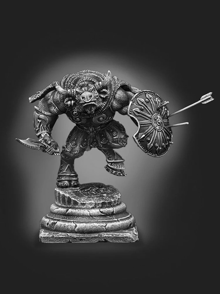 1/24 70mm fantasía hombre orc Minotauro 70mm juguete resina modelo miniatura figura de resina sin montar sin pintar