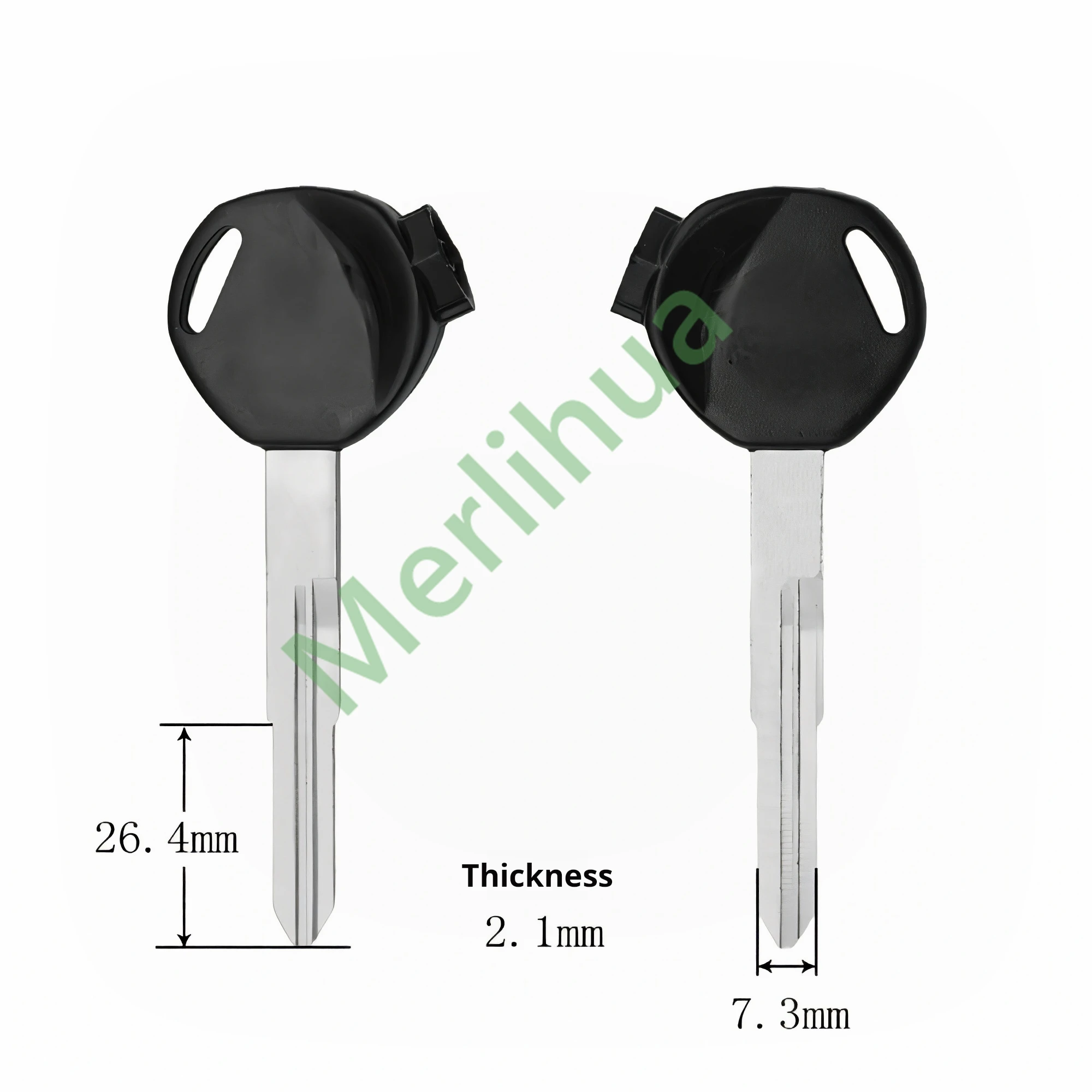 motorcycle key, suitable for Honda Jiaying/Xindazhou Wuyang/WH100/Joy/125CC motorcycle key blank(including magnet)