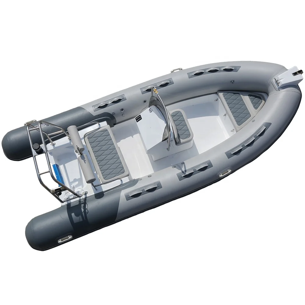 4.8m RIB 480 Center Console 6-person Max Outboard Inflatable Rib Boat for Sale