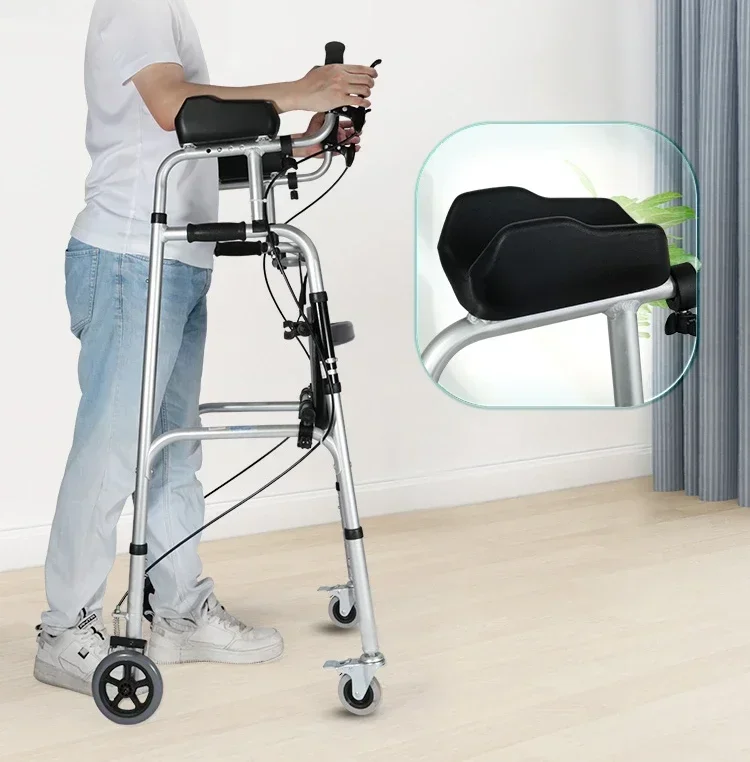 Elderly walking aids, walking aids with handbrake, disabled Hot sales