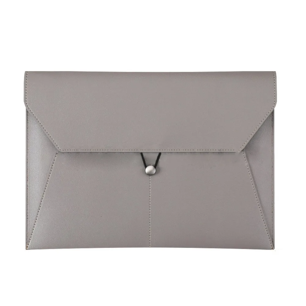 

Large Capacity A4 Business Leather Document Bag Simple Waterproof Data Archive Bag Portable Thickened Storage Data Bag Office