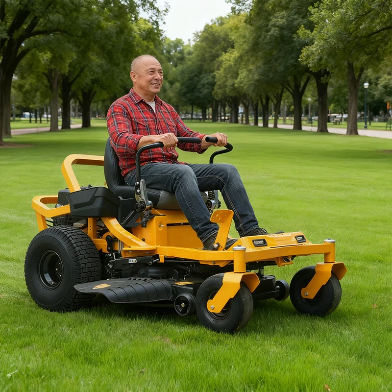 zero steering lawn mower, heavy  wide tire agricultural lawn mower, high efficiency and low failure rate lawn mower