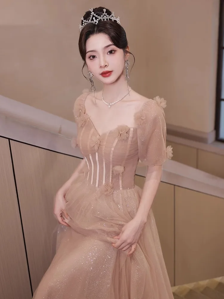 Ele Long Princ Dr per cerimonia per adulti Esame d'arte vocale Host Beau Spettacolo Abito da sera Tappetino di lusso Sle