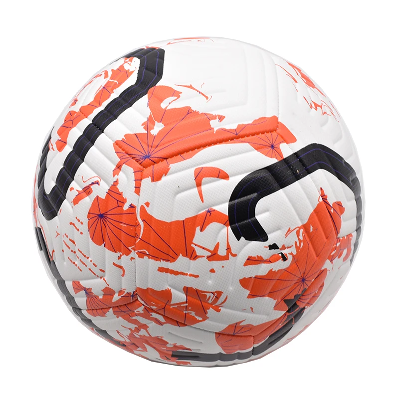 Balones de fútbol Tamaño estándar 5 Pelota cosida a máquina Material PU Liga deportiva Fiesta al aire libre Balón de entrenamiento de fútbol Futbol Voetbal