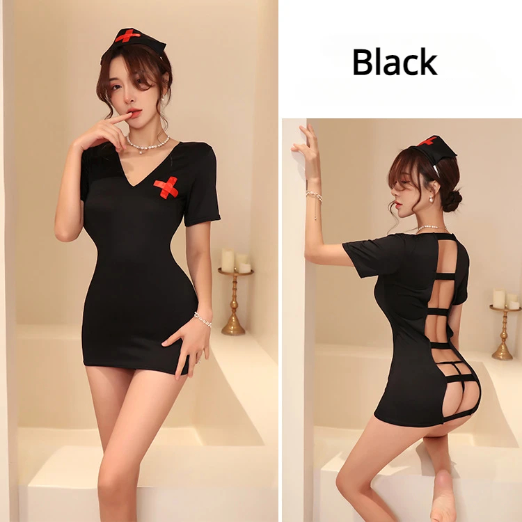 Hot Nurse Maid Cosplay Uniform Bikini Set Roleplay Costume Lingerie Sexy Women Erotic Clothes Femboy Sexey 18 Woman School Porn