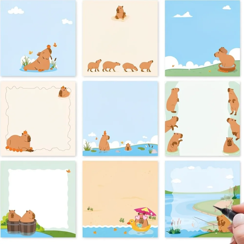 Decorative Adhesive Memo Pads For Yinxiang Stationery Office Supplies Kawaii Animal Notebook Planner Removable Record Note Paper