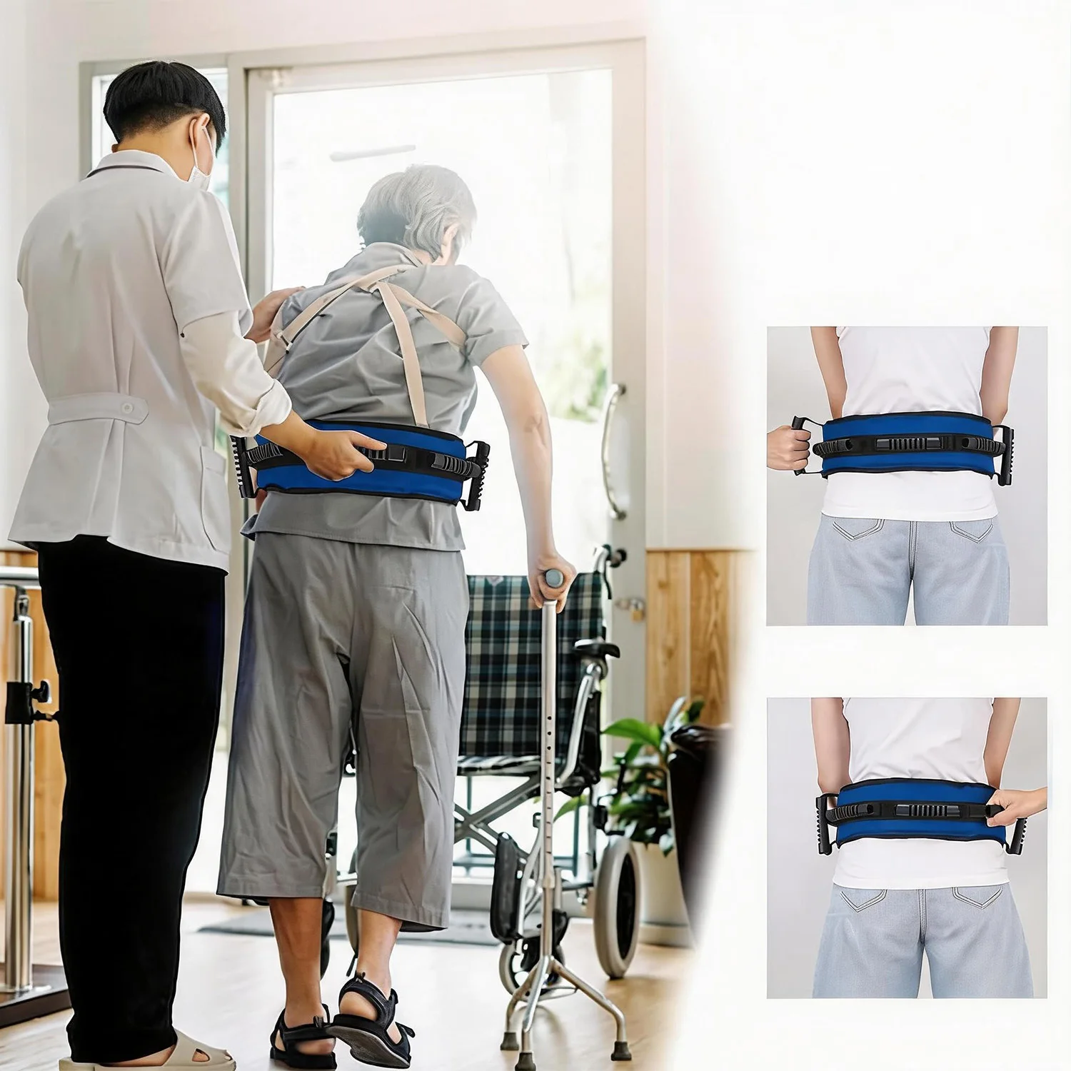 Bild 7: Stehhilfegürtel Ergonomisches Design Verdicktes Oxford-Gewebe Taillenumfang Einstellbar