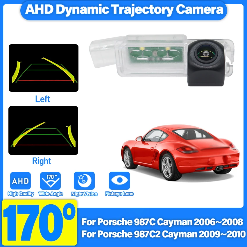 HD CCD Car Reverse Backup Rearview Parking Rear View Camera Night Vision For Porsche Boxster Cayman GTS 987C 987-2 981 2006~2010