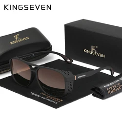 KINGSEVEN Fashion Rectangle Matte Frame Sunglasses UV400 Polarized Women Men Glasses Trendy TR90 Causal Driving Outdoor Eyewear