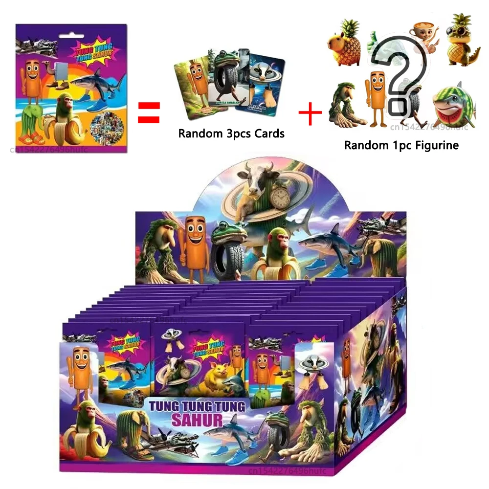 1 szt. Włoskie zabawki Brainrot w formie blind bagu, mystery box, dekoracja na biurko, figurki akcji, zestawy kart, śmieszne memy Brainrot, prezenty urodzinowe