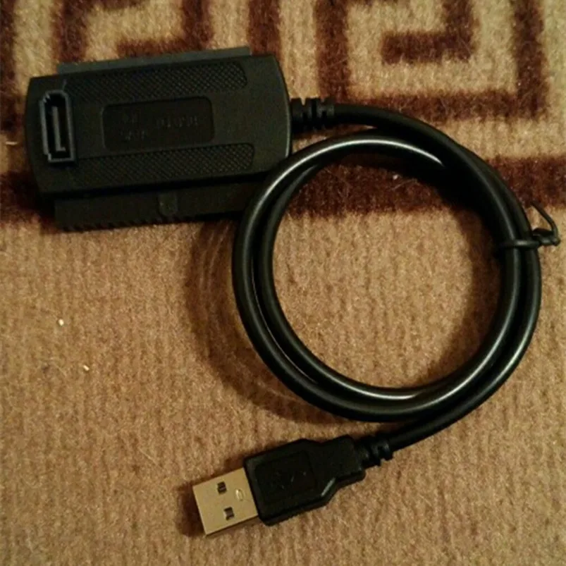 Usb To Sata Adapter Cable High Speed Converter Cord Easy Drive Data Transfer Connector For 2.5 3.5 Hdd Ssd Practical Portable T1