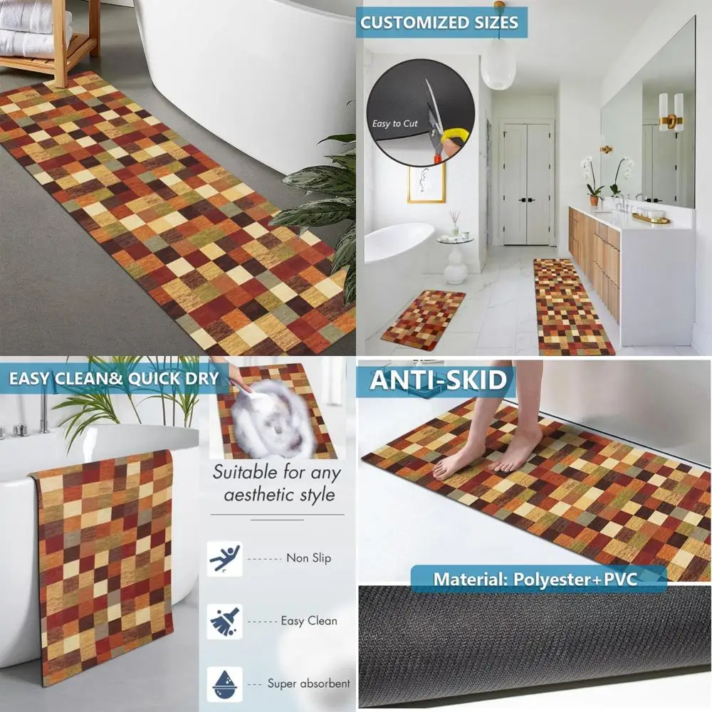 

резиновые нескользящие быстросохнущие впитывающие тонкие коврики для ванной по индивидуальному заказу, моющиеся коврики для двери