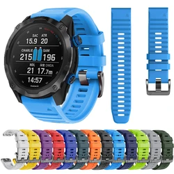 Quickfit 22 26mm Watch Strap For Garmin Descent Enduro 2 Mk2/Mk2i/Mk1/Epix Pro G1 D2 Band Soft Outdoor Sports Silicone Watchband