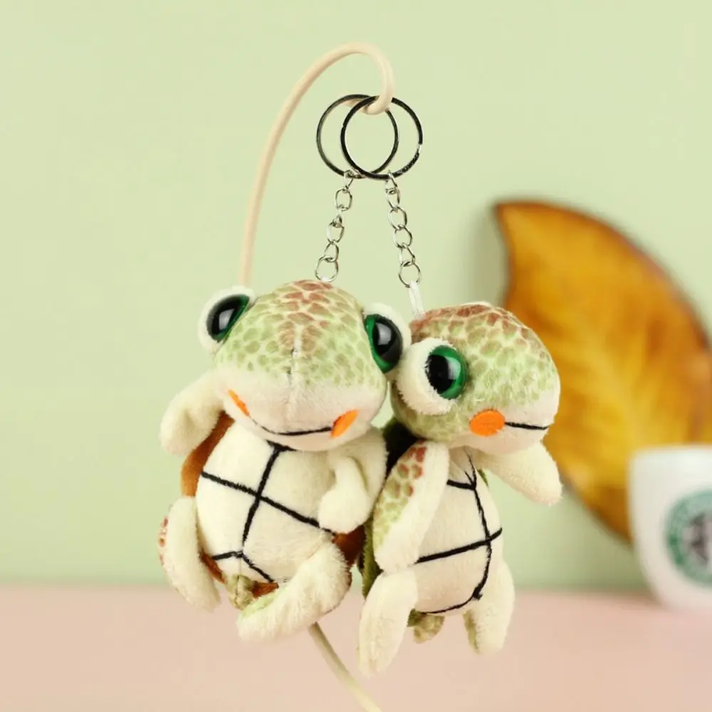 Backpack Charm Turtle Turtle Plush Keychain Soft Stuffed Turtle Doll Pendant Ins 10cm Plush Toy Keyring Children Toys