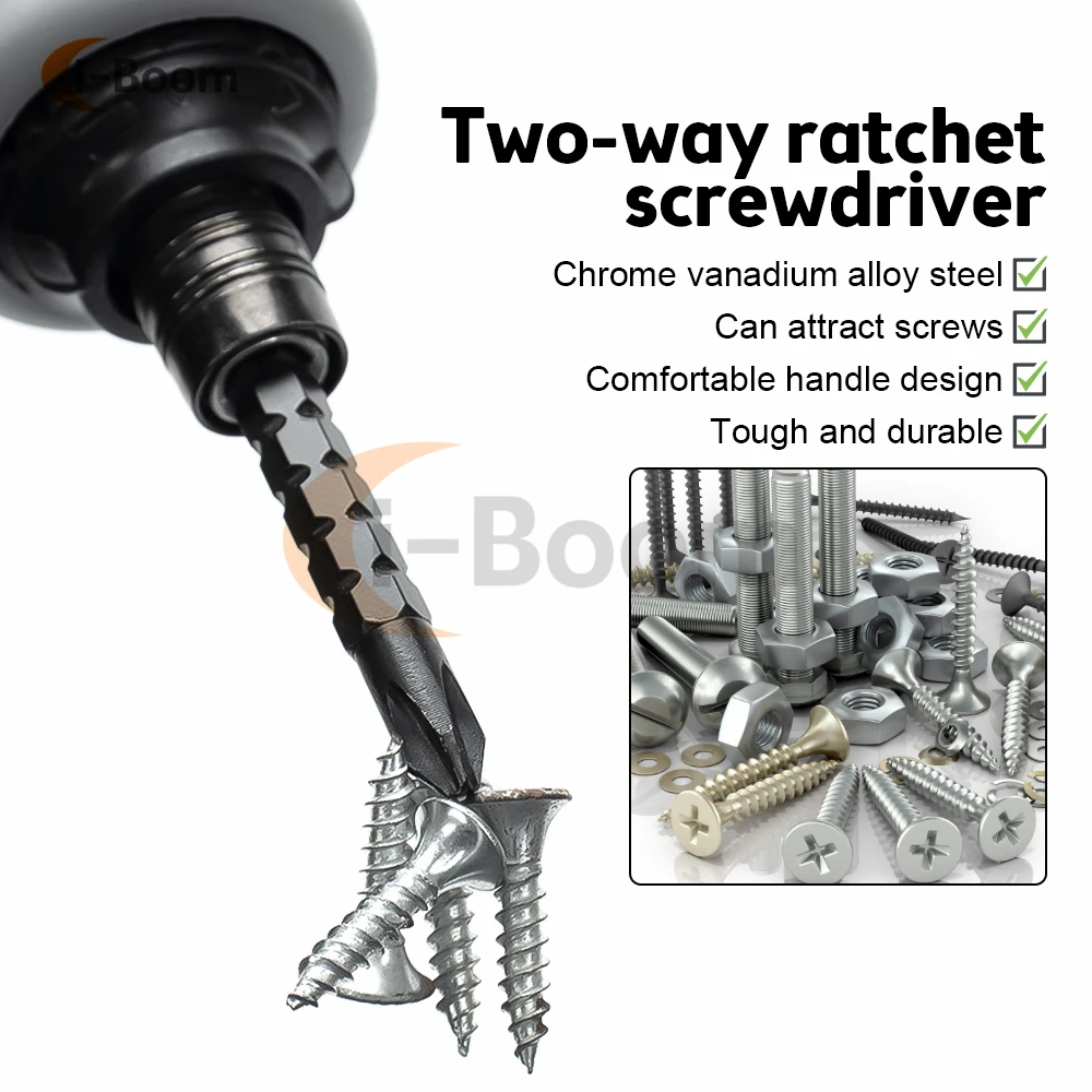 Ratchet Dual-purpose Screwdriver Set Multi-function screwdriver head combination mini screwdriver telescopic combination