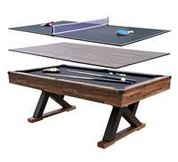 7ft 3 In 1 Combo Multi Function Game Ping Pong Table dining Table Pool Table