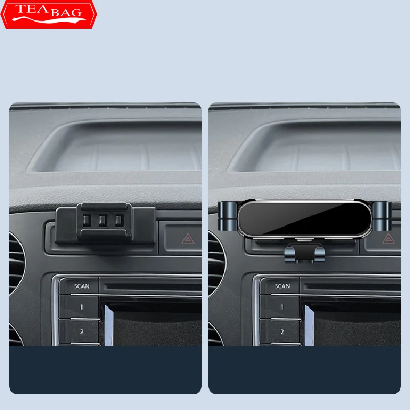 Soporte de teléfono para coche, accesorio de modificación Interior para Volkswagen VW Tiguan 5N Passat Polo V 6C Golf Sportsvan 2013-2018