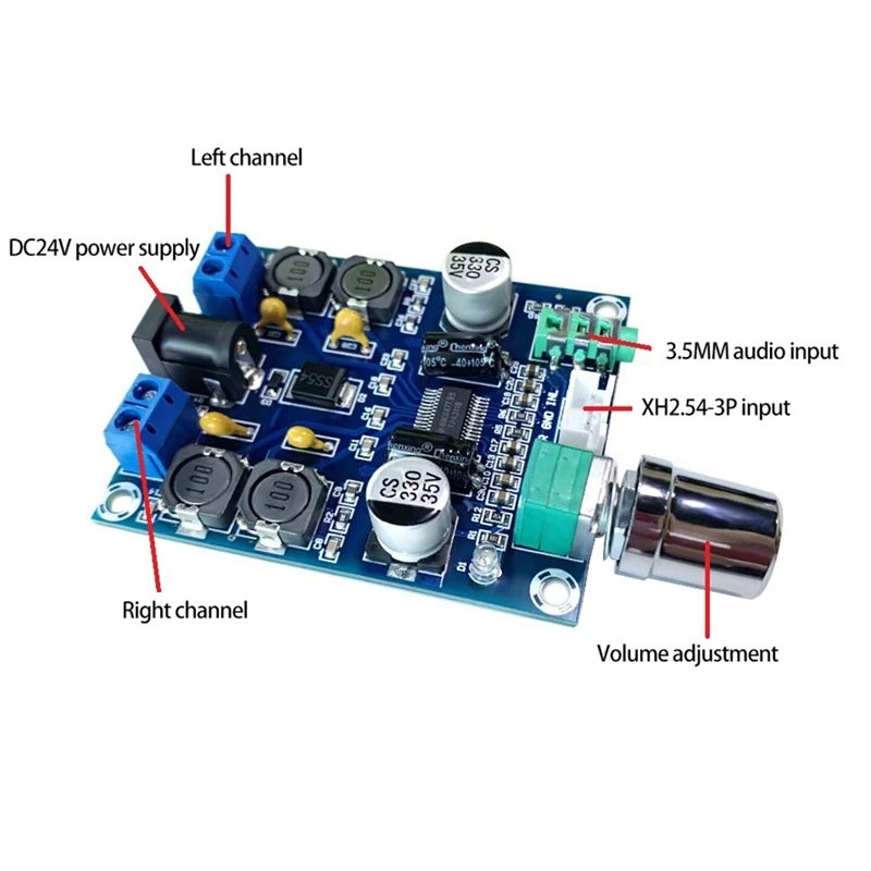 Placa de Amplificador de Potência Digital TPA3118D2, Canal Duplo, Alto-falante HIFI, Áudio, XH-M312, 2.0, 2x 45W