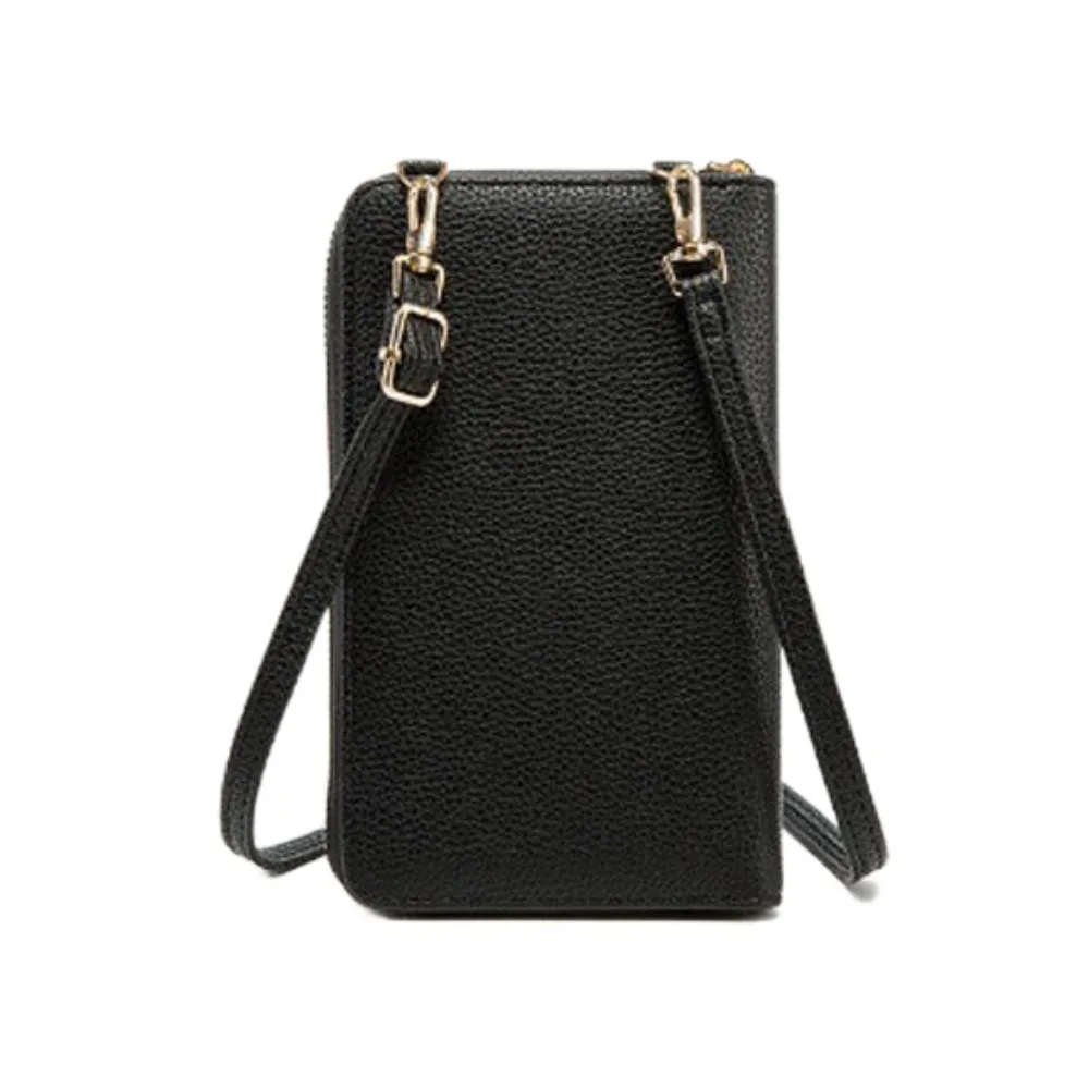 Crossbody Ladies Phone Bag Purse Wallet with Strap Phone Messenger Bag Fashion Embroidered Ladies Crossbody Bag Women's Wallet