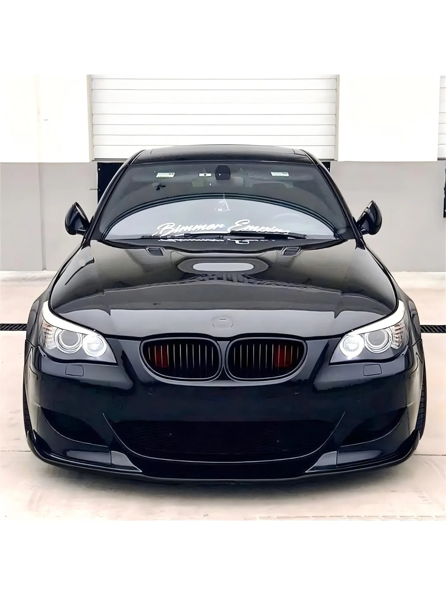 Für BMW 5er E60 E61 M5 2005-2010 Frontstoßstangen-Splitter Lippe Hochglanz Schwarz Diffusor Spoiler Schutz Karosserie-Kit