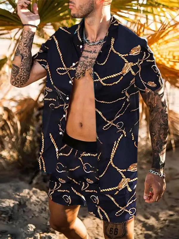 

Лето 2023, повседневный комплект из двух предметов с принтом irt orts, мужская пляжная одежда, удобная дышащая спортивная одежда для расслабляющих дней