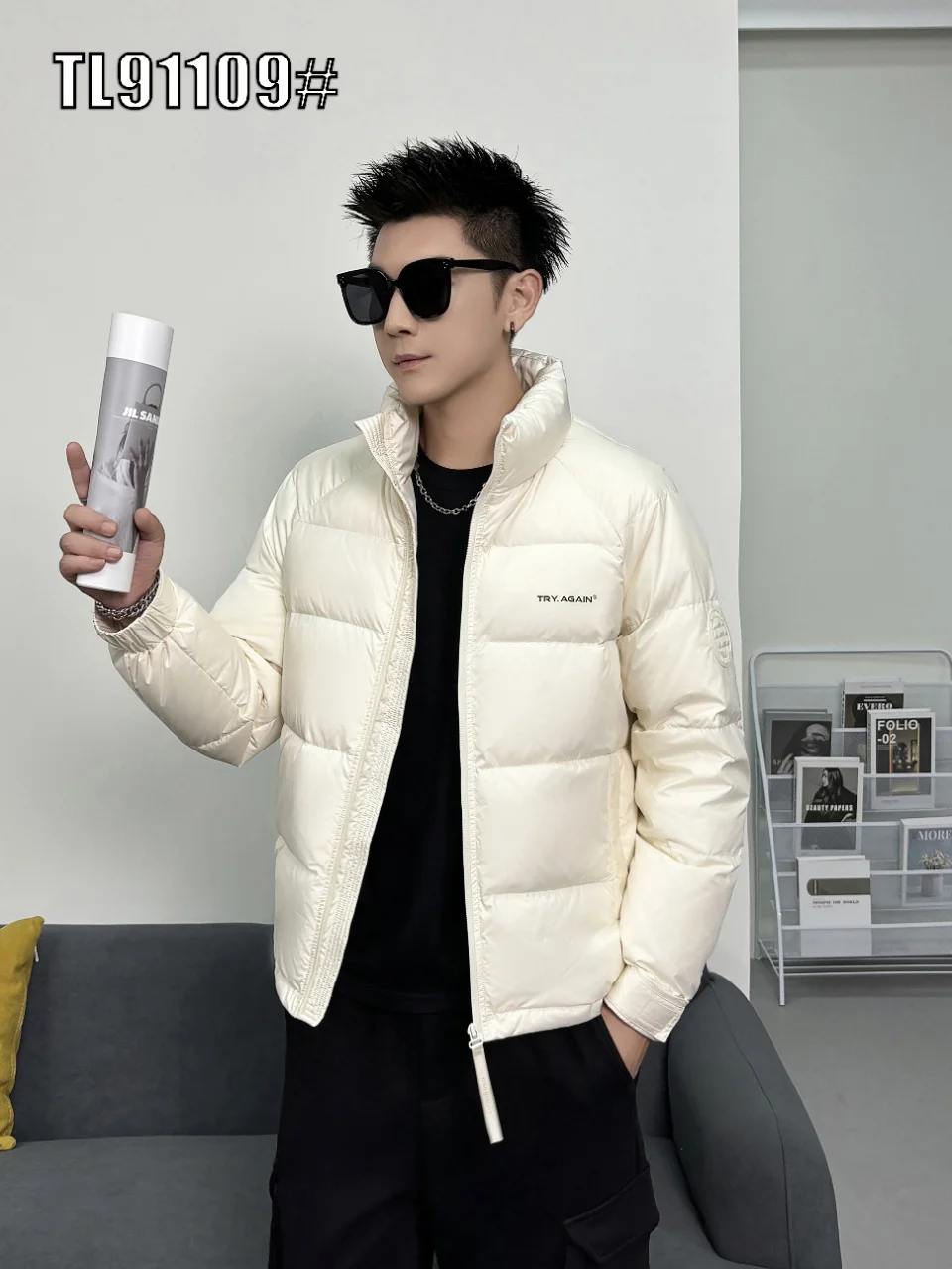 

Down Coat Men's Winter New Style Stand-up Collar Stylish Short Thickened Warm Coat