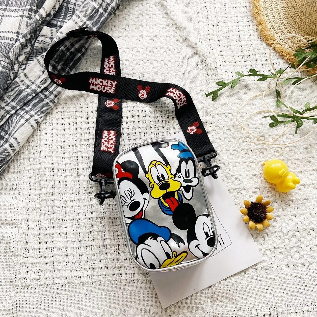 Tas bahu kartun imut, tas bahu anak perempuan, tas kurir, tas tangan anak perempuan, dompet koin imut, tas selempang kartun Pluto, tas bahu Mickey Mouse, untuk anak perempuan