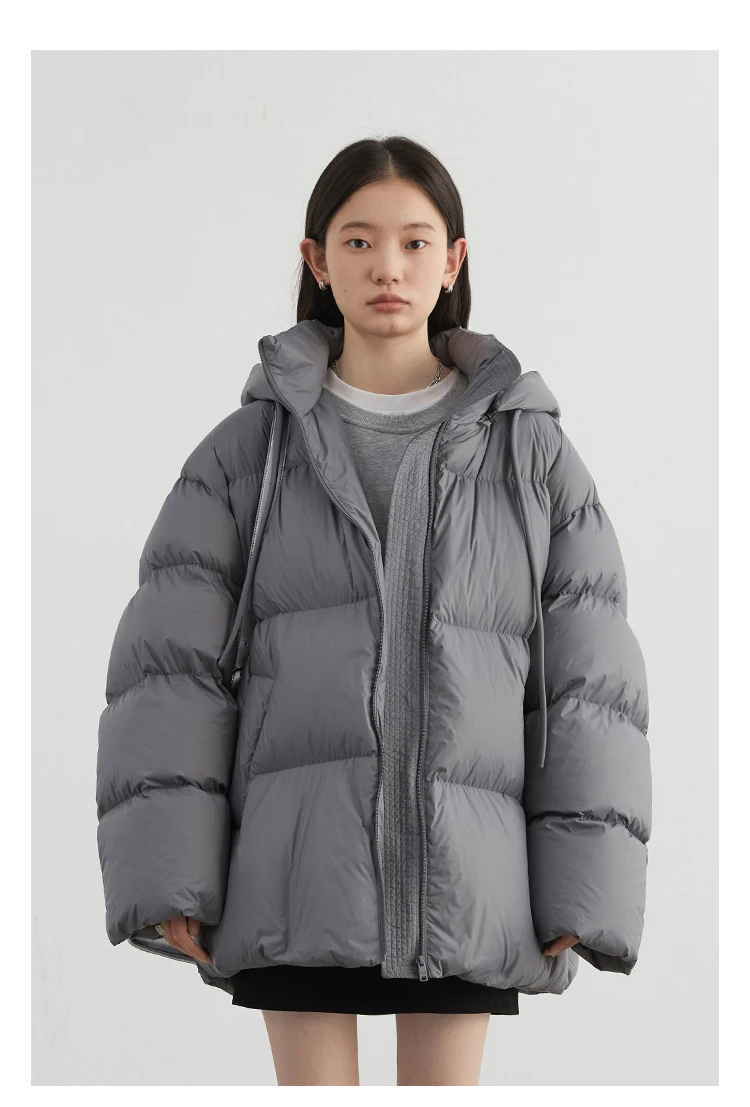 CHIC VEN Women Down Coats Solid Loose New Hooded 90 White Duck Down Down Jacket Puffs Female Outerwear Autumn Winter 2026