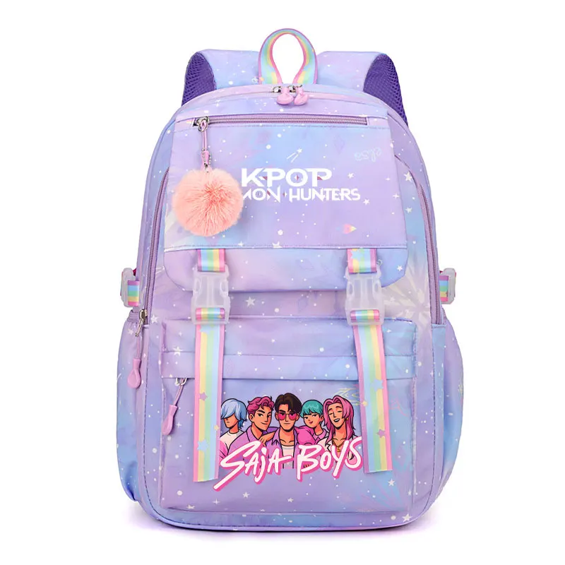 حقائب مدرسية للفتيات من KPop Demon Hunters Derpy Tiger HUNTR/X حقيبة ظهر مطبوعة للطلاب والأطفال أفضل هدية