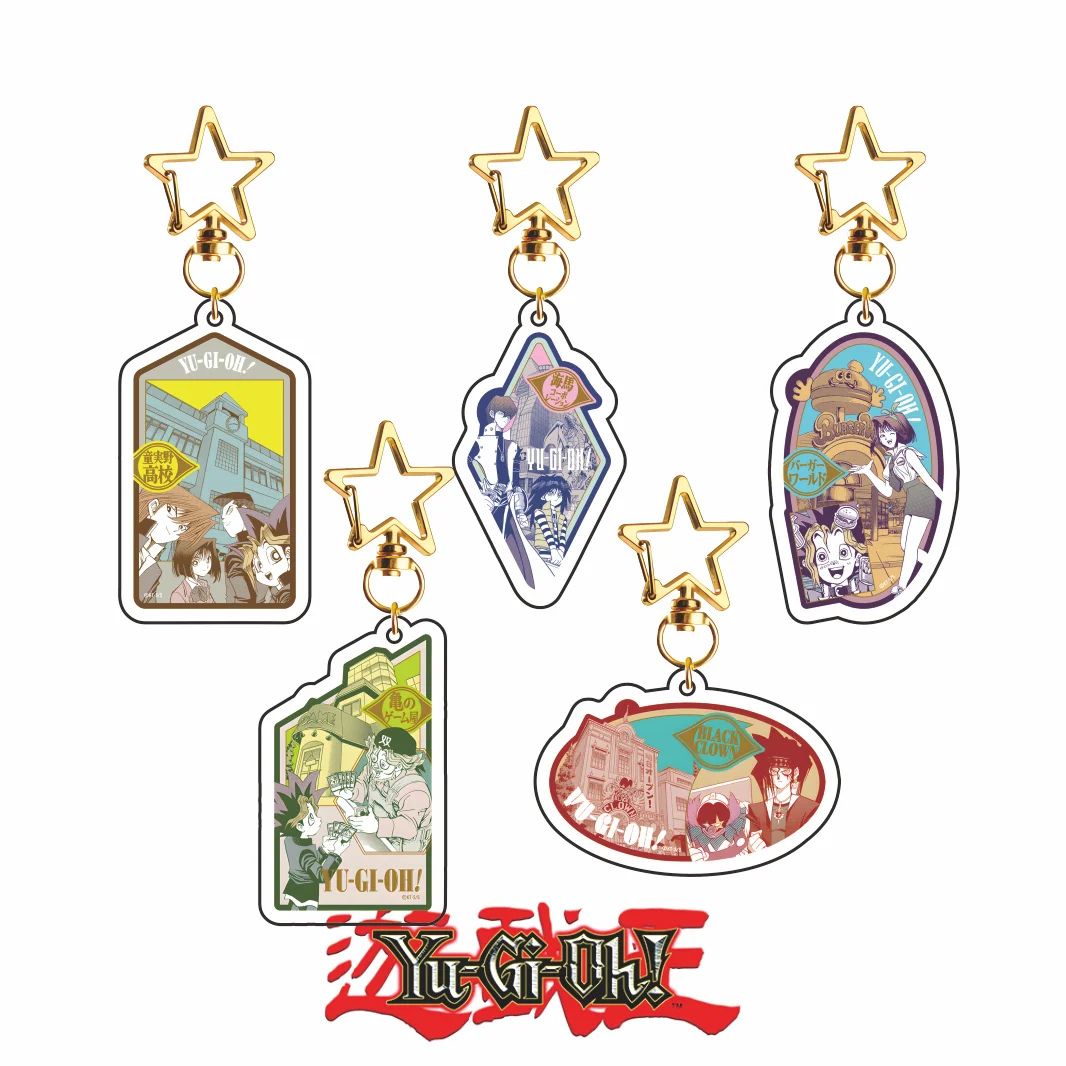 Yu Gi Oh Acrylic Keychain Classic Comic Scene Series Exhibition Limit26 Latest Model Bag Pendant Collection Gift For Anime