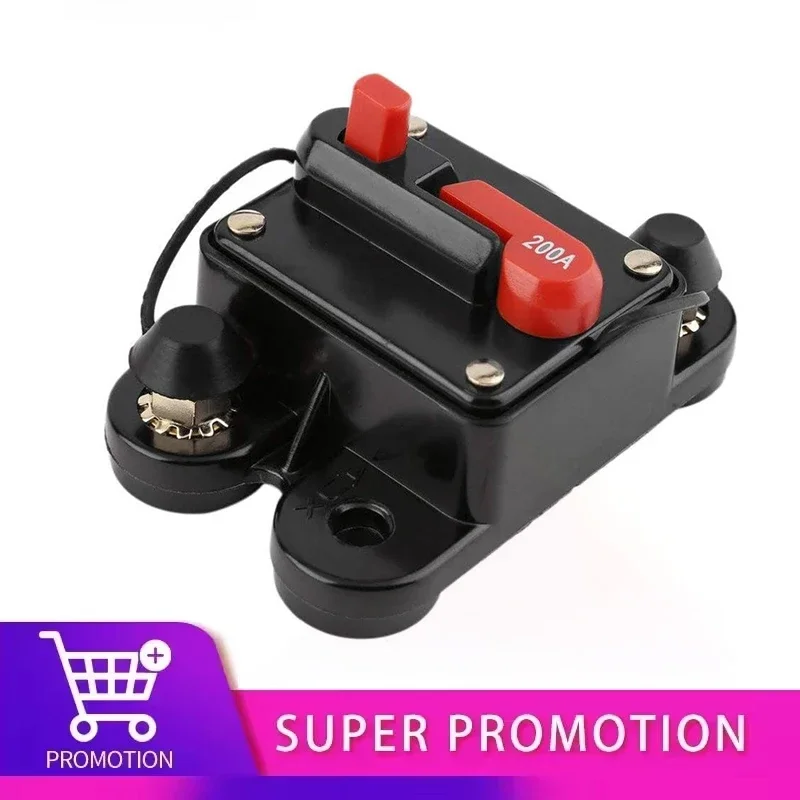 12V 24V 48V DC-Schutzschalter 40A 50A 60A 80A 100A 150A 200A 250A 300A für Auto und LKW, Audio, rücksetzbare Sicherung, Spannungsschutz