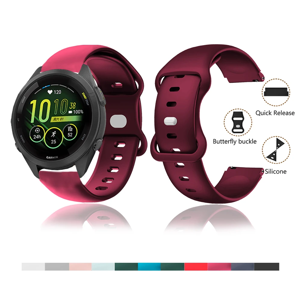 

Soft Silicone Band Suitable for Garmin Forerunner 265S Original Women Men Watch Band for Garmin Garminmove 3S/Forerunner 265S