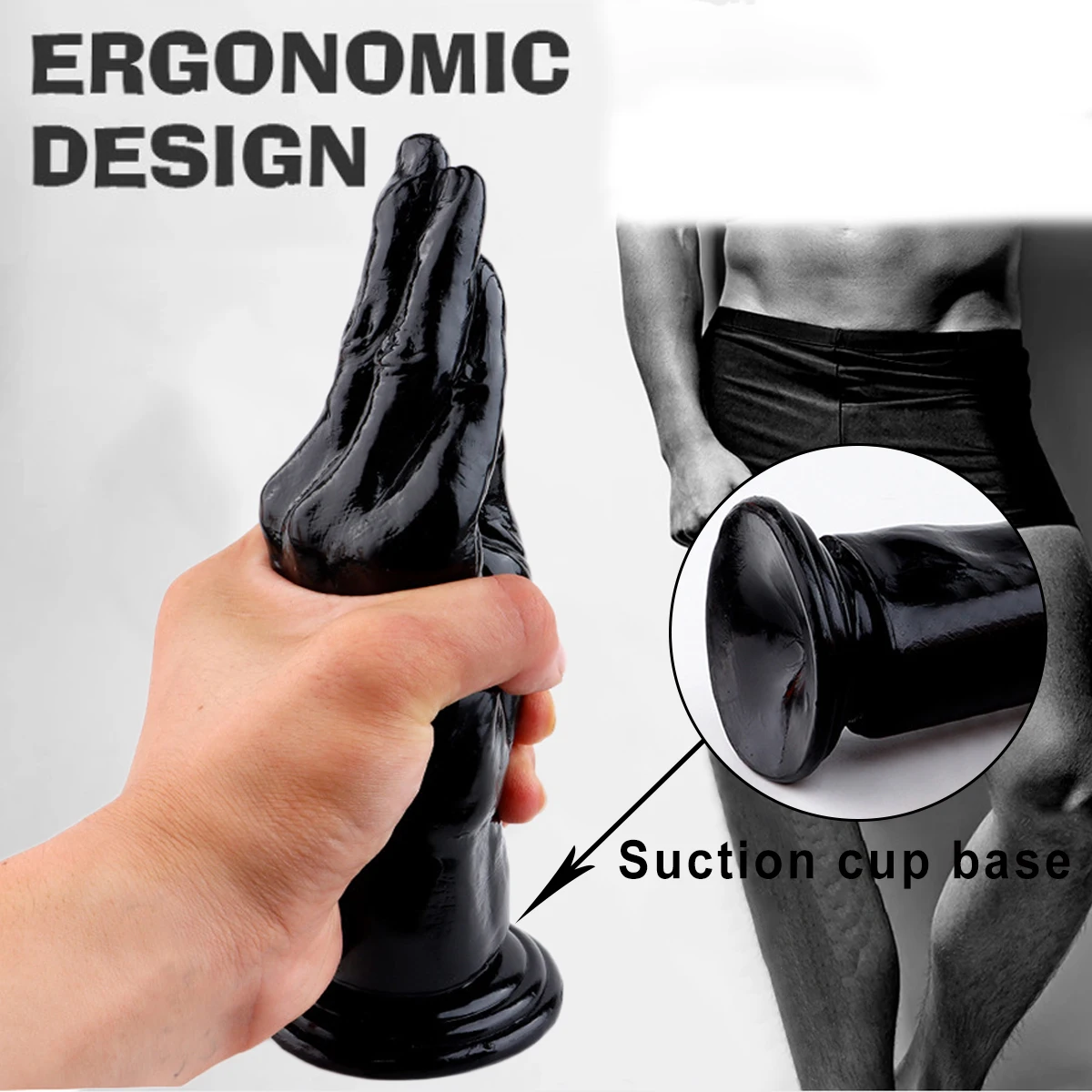 Unisex Anal Plug Toy Hand-shaped Sex Toy Masturbator Anus Vagina Dildo Stimulation Massager For Men Women Gay Adult Games Play