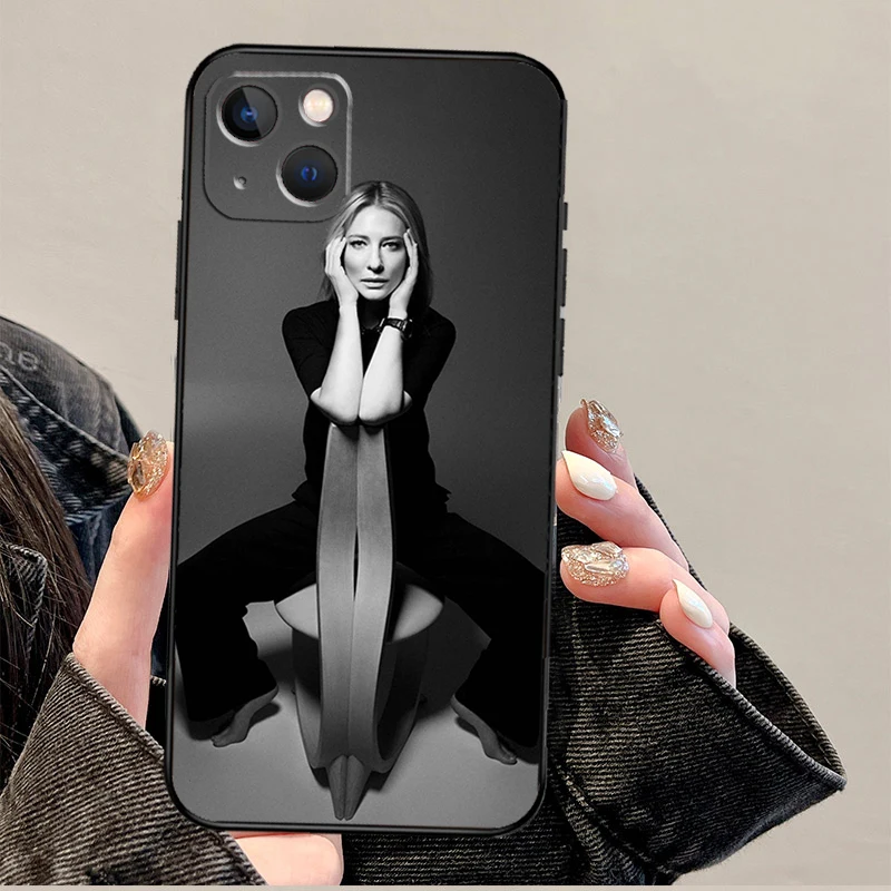 Cate Blanchett Funda For iPhone 15 16 Pro Max 12 13 Mini 11 14 Pro Max XS X XR 15 16 Plus Case