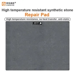 AMAOE M81 Working Mat or Mobile Phone Repair Anti-static Synthetic Stone  High Temperature Resistant Workbench Table Pad