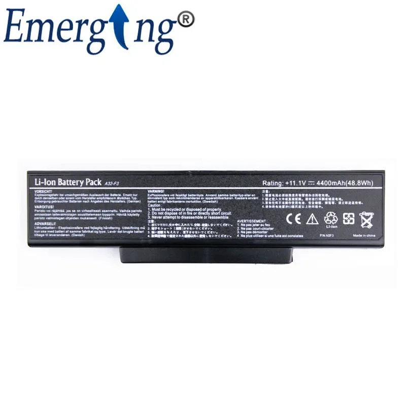 10.8v 4400mah New Laptop Battery for ASUS F3H AP003C AP005C F3F-AP010H A32-F3 Z53 M51 Z94 A9T F3 F3S F3K F3T F3SV F3JR F3JA