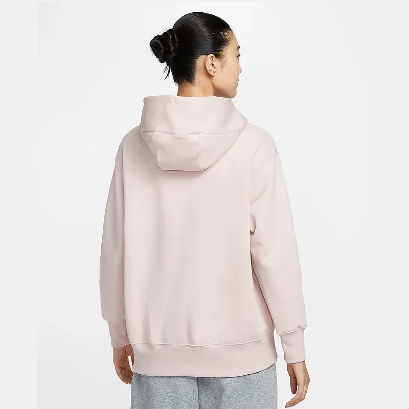 Nike Ribbed Hem Cuff Hoodie Wind Lock Soft Touch Daily Fitness Walking SweatshirtDQ5861-667 1PCS
