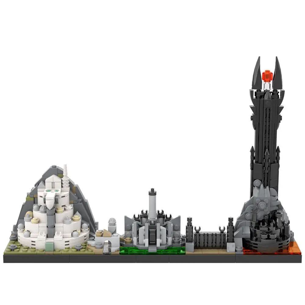 Architecture Skyline Model with Iconic Locations from Film 590 Pieces MOC