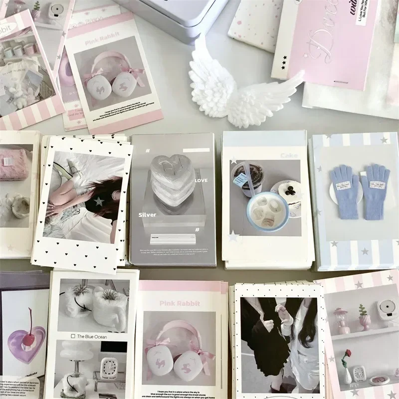 30Pcs Korean Ins Chic Girlish Daily Life Collectible Card K-pop Idol 3-inch Photocards Packing Decorative Card Girl\'s Swop Gifts