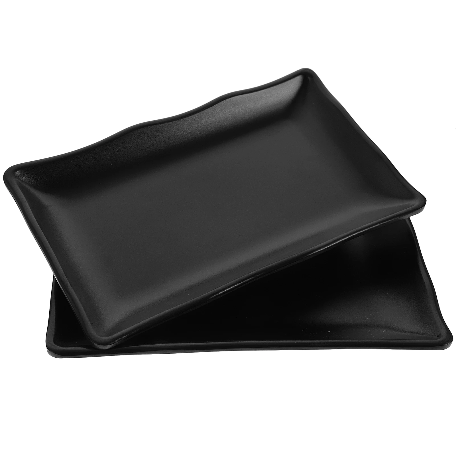 

2pcs Barbecue Plates Non Slip Storage Plate Creative Plate Fruit Pasta Salad Dessert Sushi Sushi Tray Party Home