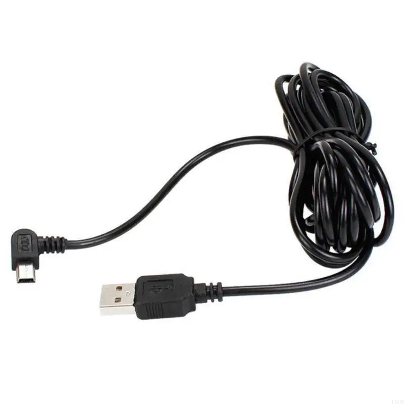 L93B Car Driving Recorder 3.5 Meters USB Mini Right-head Charging Power Cord for Mobile phone GPS MP3