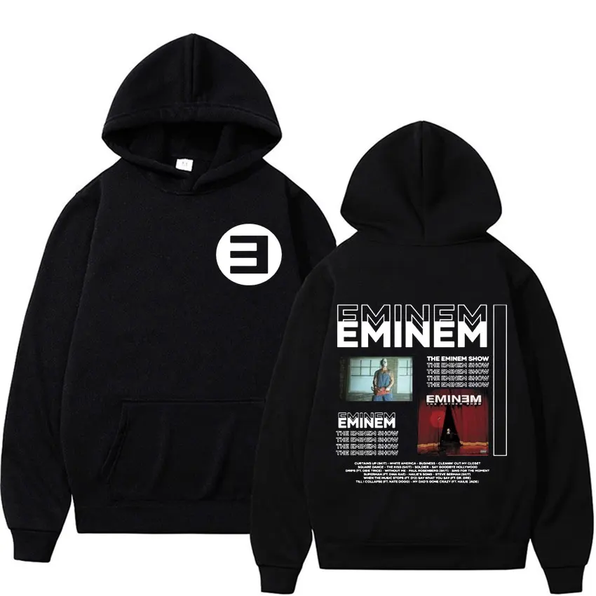 Black Kamikaze Album Eminem Hoodies Men's Clothing Harajuku Hip Hop Streetwear Sweatshirt Male Casual Oversized Pullovers Hooded