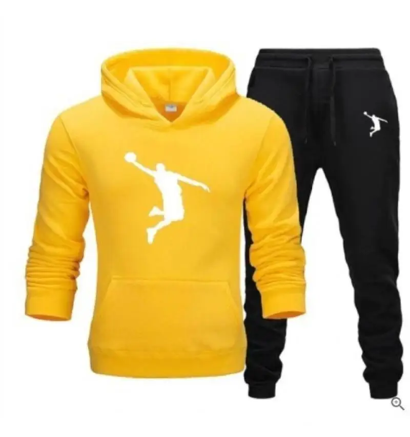 2024 nouveau imprimé hommes sportswear sweat à capuche trempé Casual jogging suit pantalons de sport costume de mode de haute qu