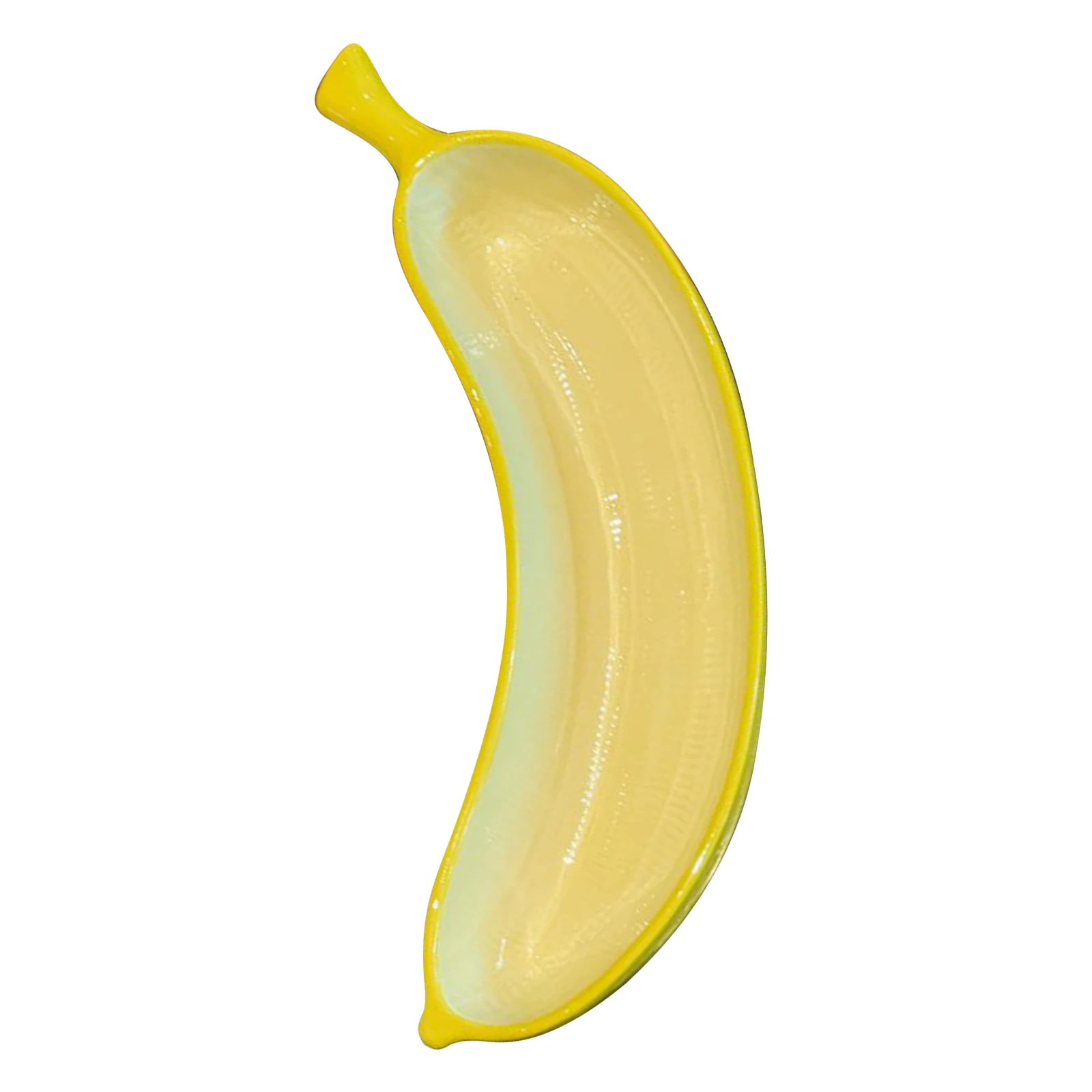 

Creative Banana Shaped Ceramic Plate Porcelain Fruit Platter for Appetizer Dessert Salad Candy Sauce Home Dinnerware