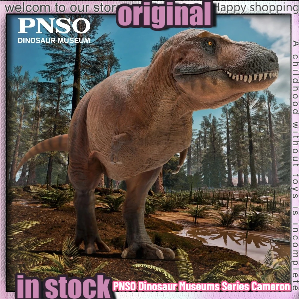 

Фигурки тираннозавра Рекса PNSO 1/35, серия «Музеи динозавров»: 18-я модель Камерон, развивающая игрушка-динозавр, научно-художественная модель