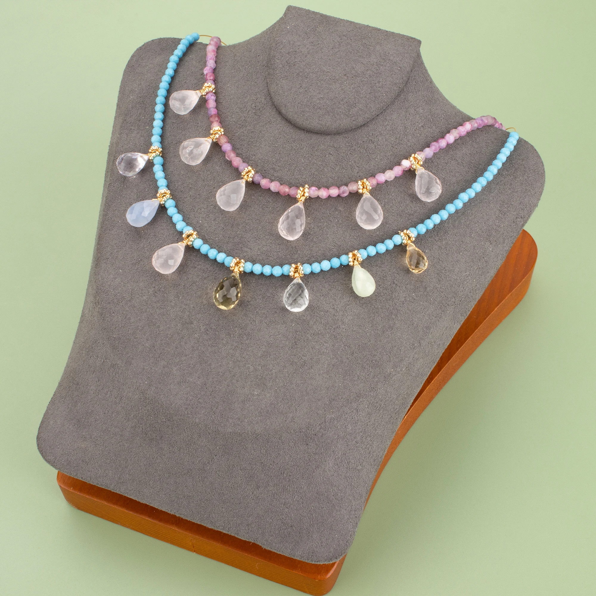 YEGUI、2 ピース/ロット、MH11、ジュエリーアクセサリー、18K ゴールドメッキ、銅、天然クリスタル、ハンドメイド、チャーム、DIY ペンダント、ジュエリー作り