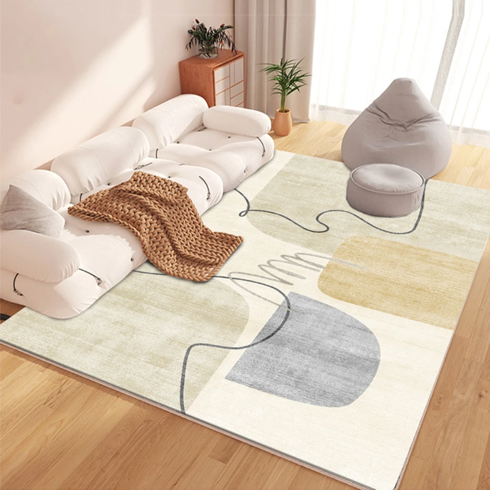 

VIKAMA Vintage style imitation cashmere living room carpet living room carpet comfortable soft green Office mats are comfortable