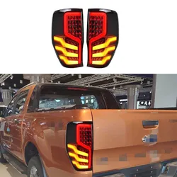 2PCS LED Tail Light Led Rear Light Lamp Taillights For Ford Ranger 2012-2022 T6 T7 T8 Wildtrak XLT XLS XL Back Stop Lamp