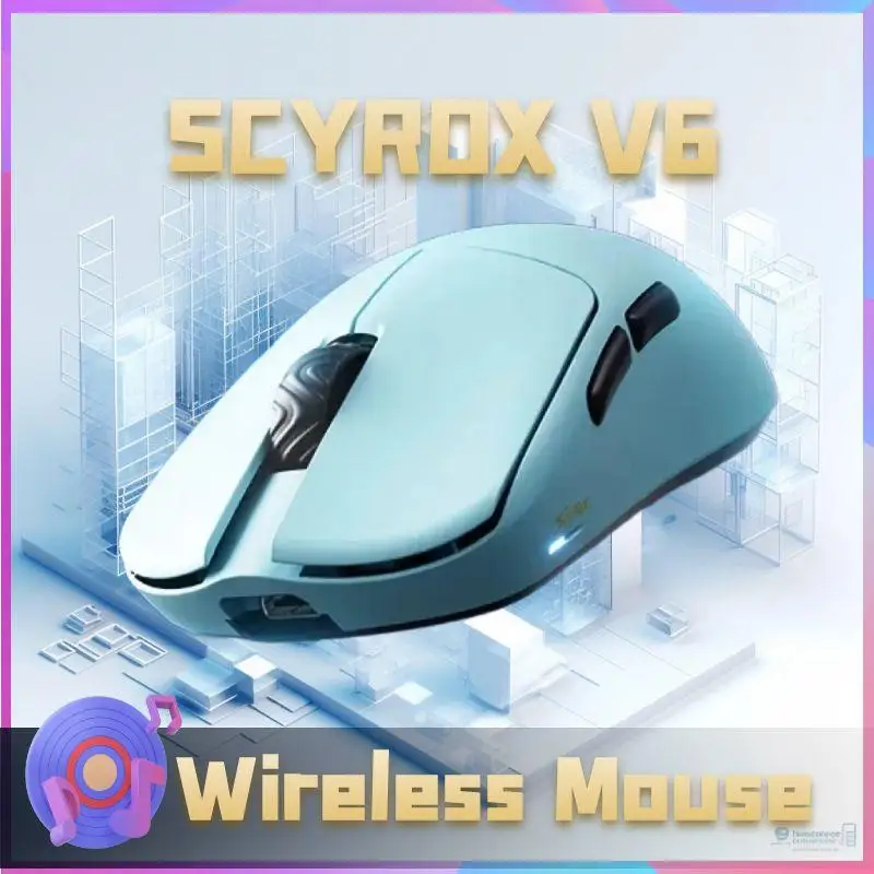 

Scyrox V6 2.4G Bluetooth Wireless Mouse Ergonomics Lightweight Gaming Paw3950 Custom Made Gamer Mouse Pc Accessories Gifts Man